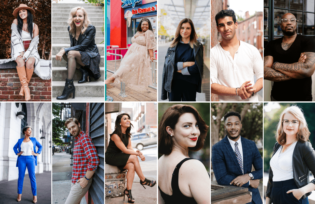 modern professional headshot samples